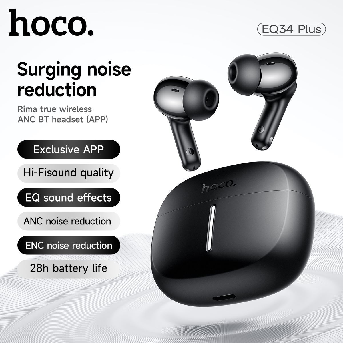 HOCO ANC Riduzione attiva del rumore Wireless