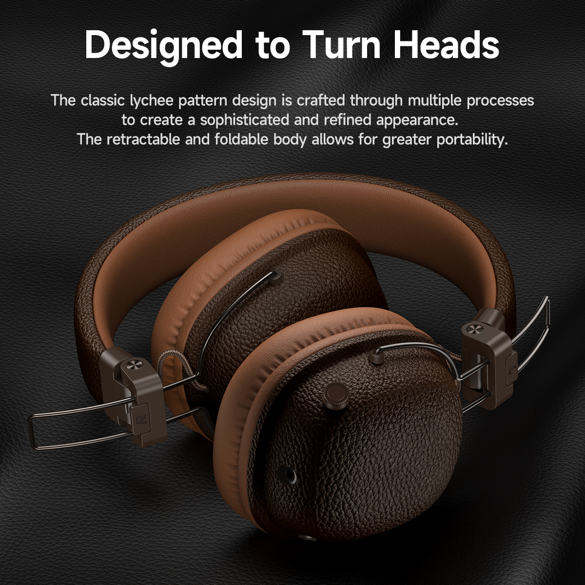 HOCO Retro PU Leather Wireless Bluetooth 5.4