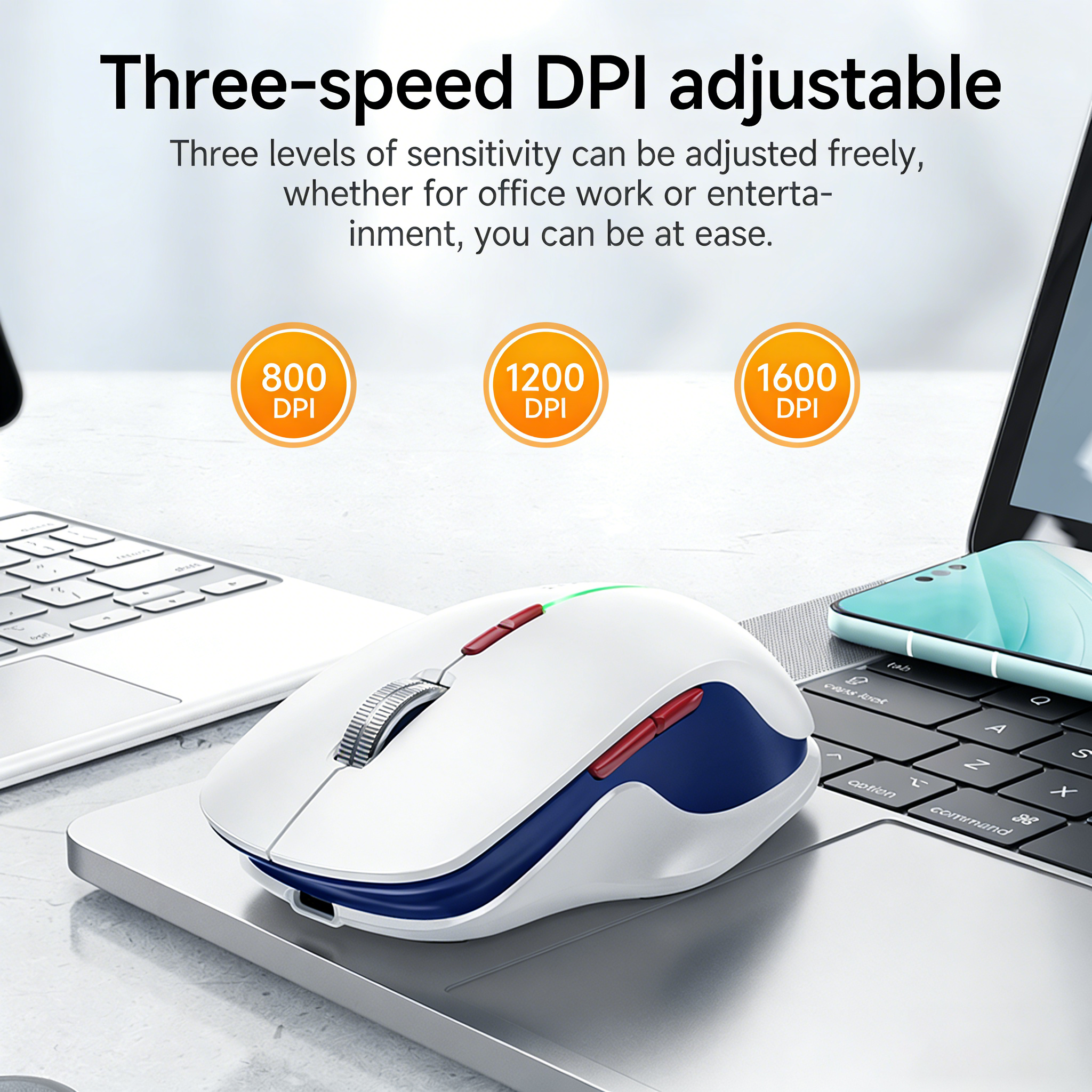 HOCO Auricolare wireless ricaricabile 2.4G Bluetooth