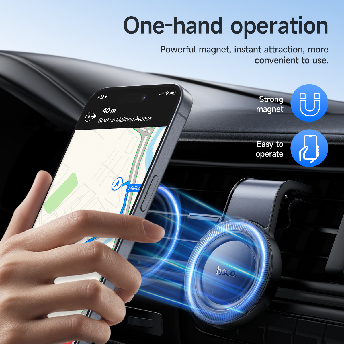 Supporto magnetico universale per telefono da auto