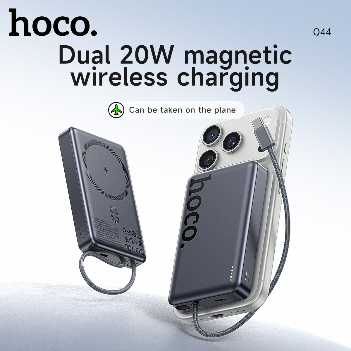 Powerbank HOCO PD20W con ricarica wireless magnetica