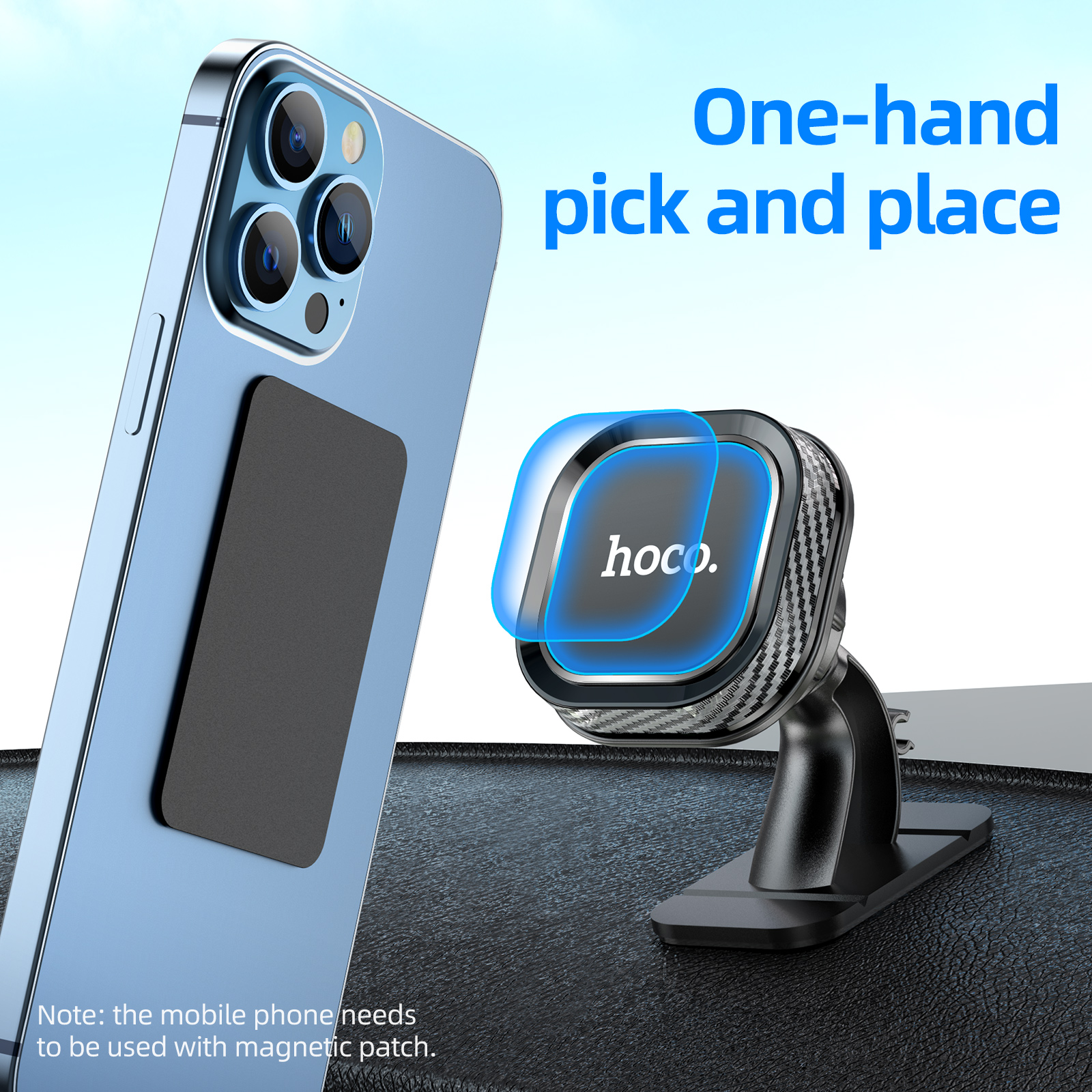 Supporto magnetico per auto Hoco per Xiaomi Note 8