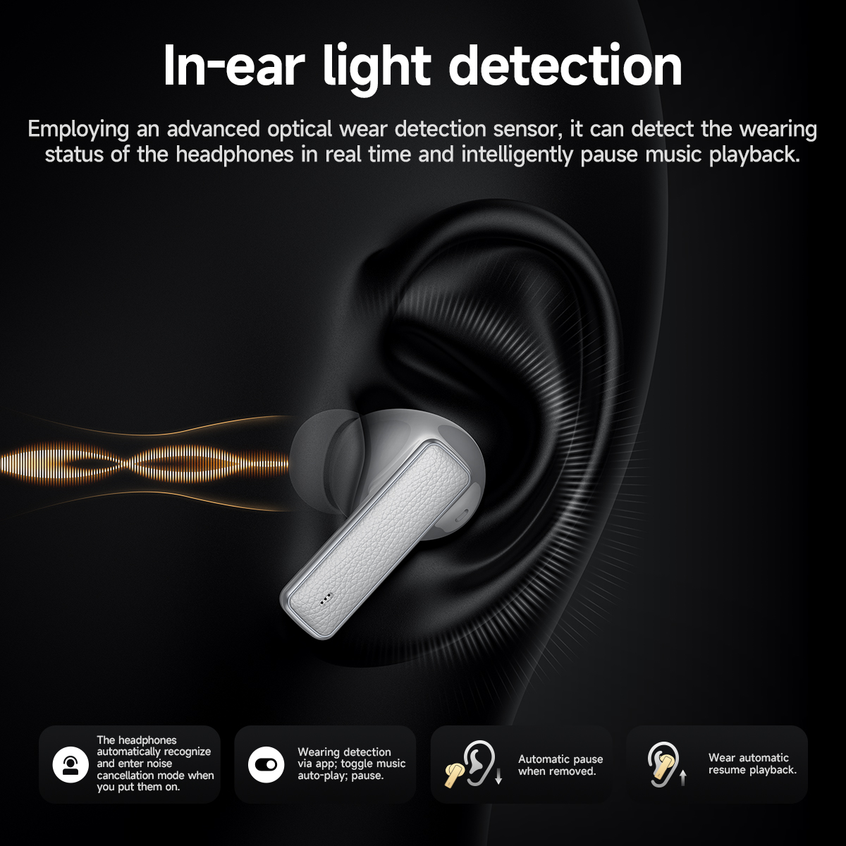 Auricolari True Wireless HOCO ANC con riduzione del