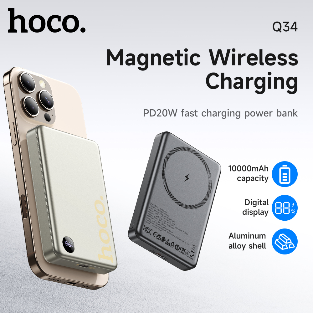 HOCO 10000mAh PD20W Ricarica wireless magnetica