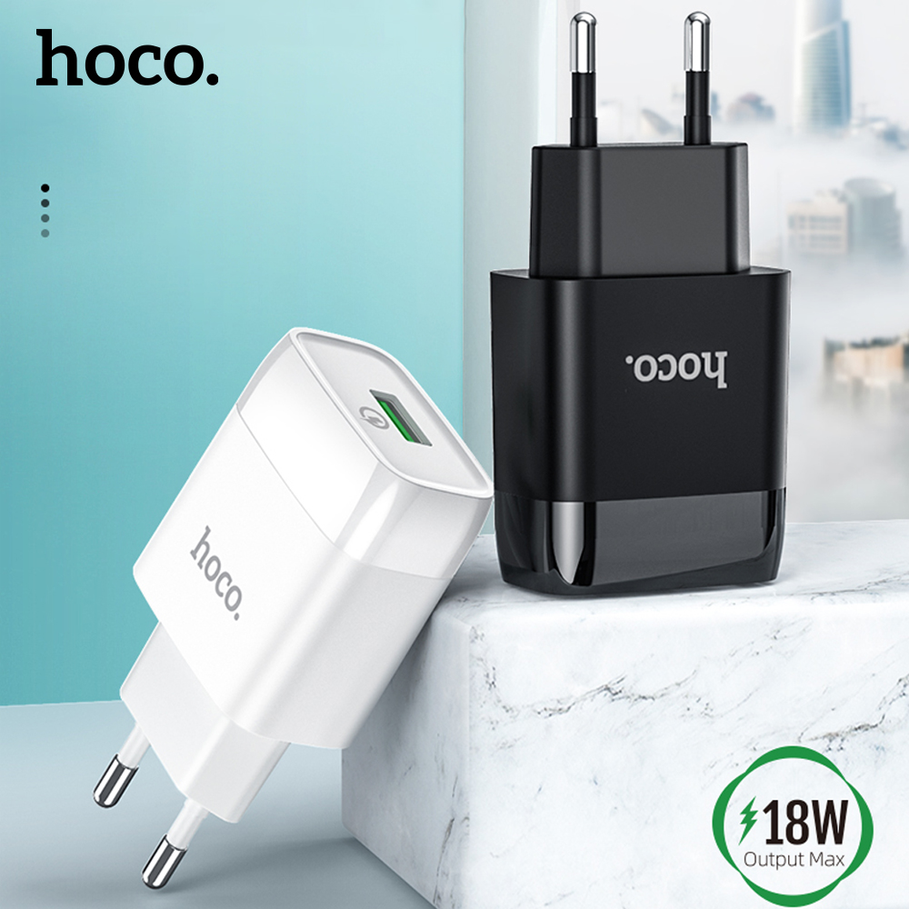 Caricabatterie USB Hoco da 18 W QC3.0 per iPhone