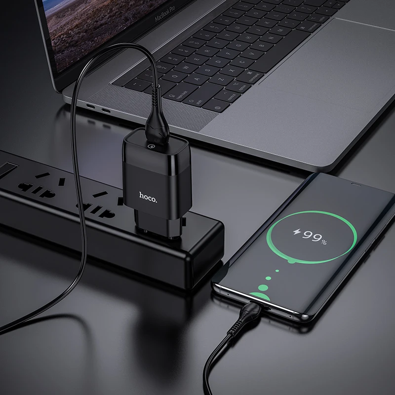 Caricabatterie USB Hoco da 18 W QC3.0 per iPhone