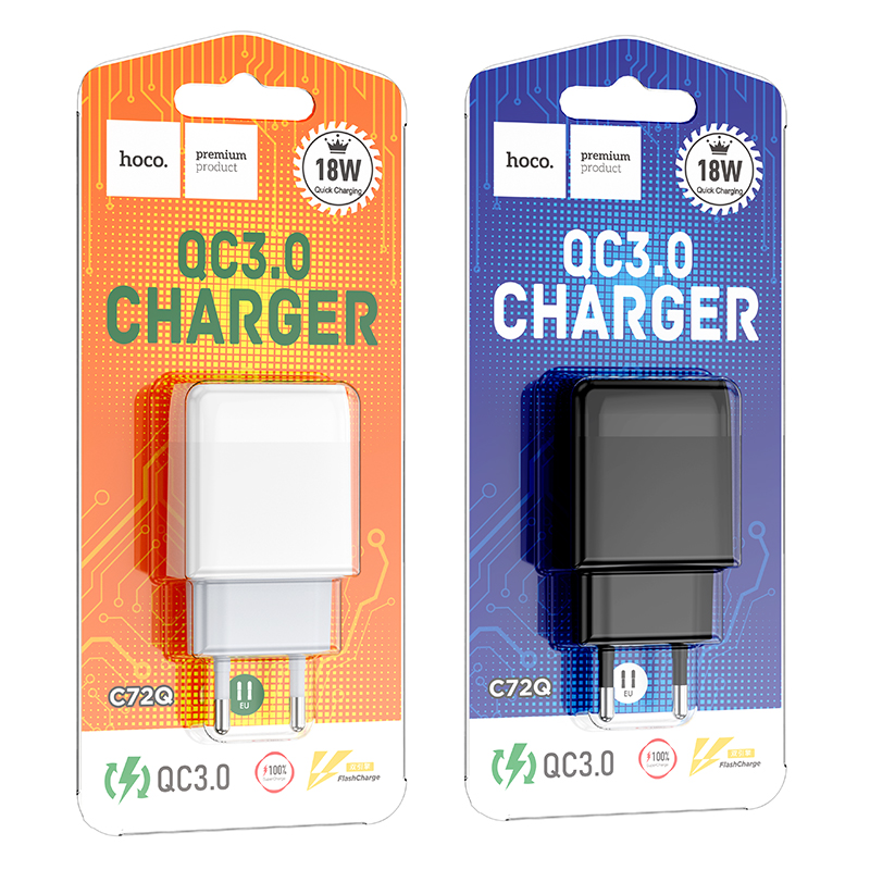 Caricabatterie USB Hoco da 18 W QC3.0 per iPhone