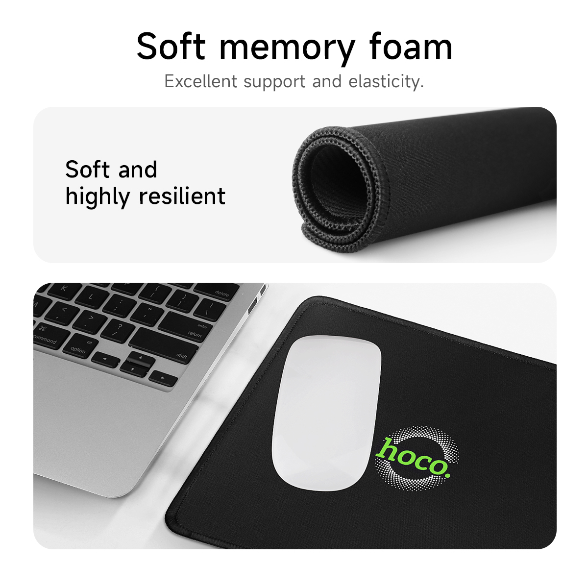 Tappetino per mouse da gioco HOCO quadrato antiscivolo