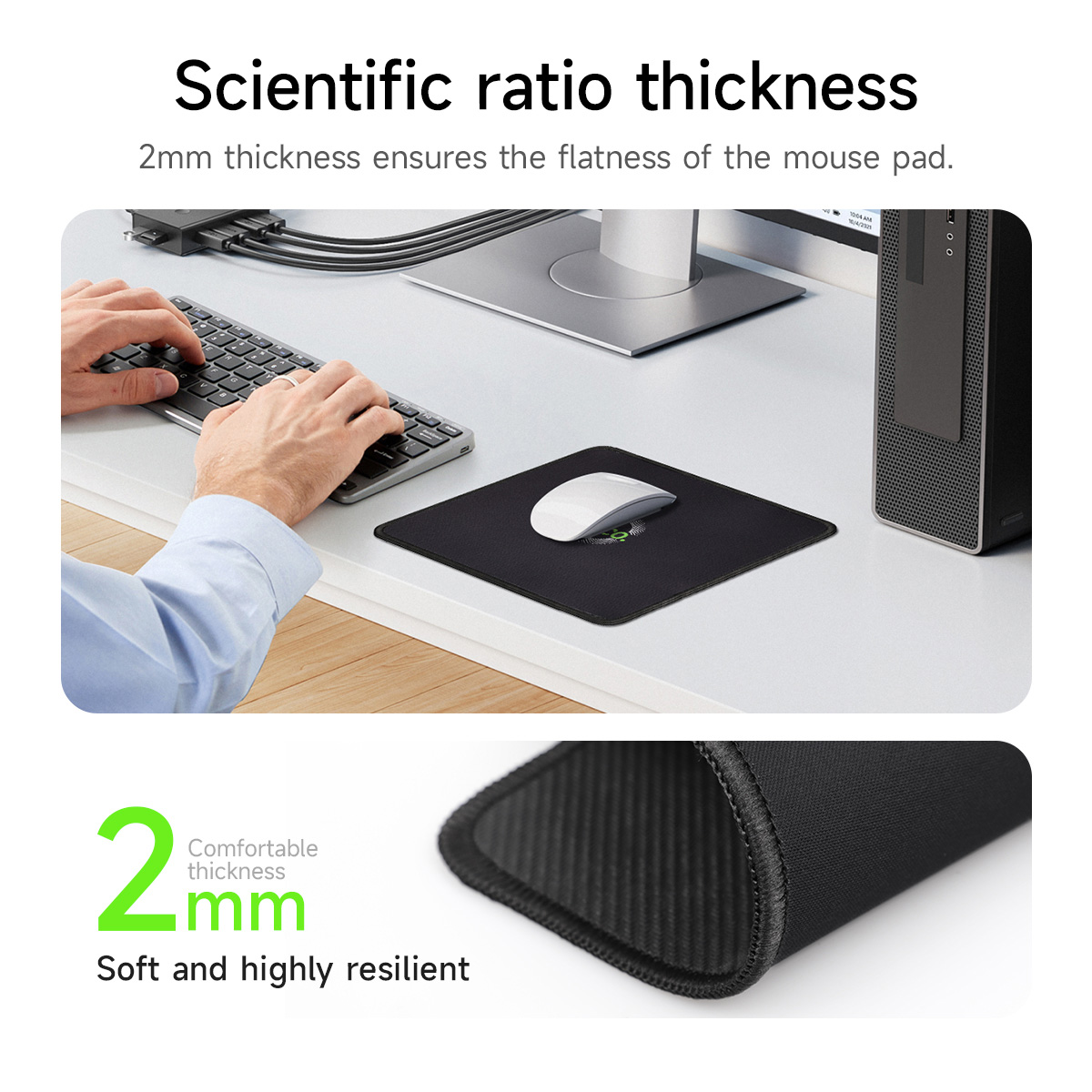 Tappetino per mouse da gioco HOCO quadrato antiscivolo