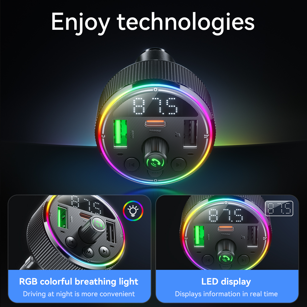 Trasmettitore FM Bluetooth 5.3 per auto HOCO E82 per