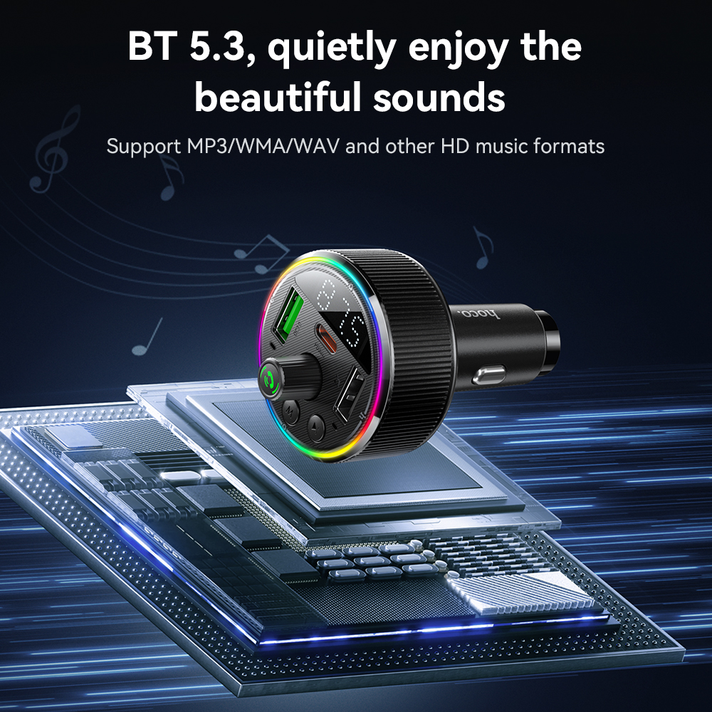 Trasmettitore FM Bluetooth 5.3 per auto HOCO E82 per