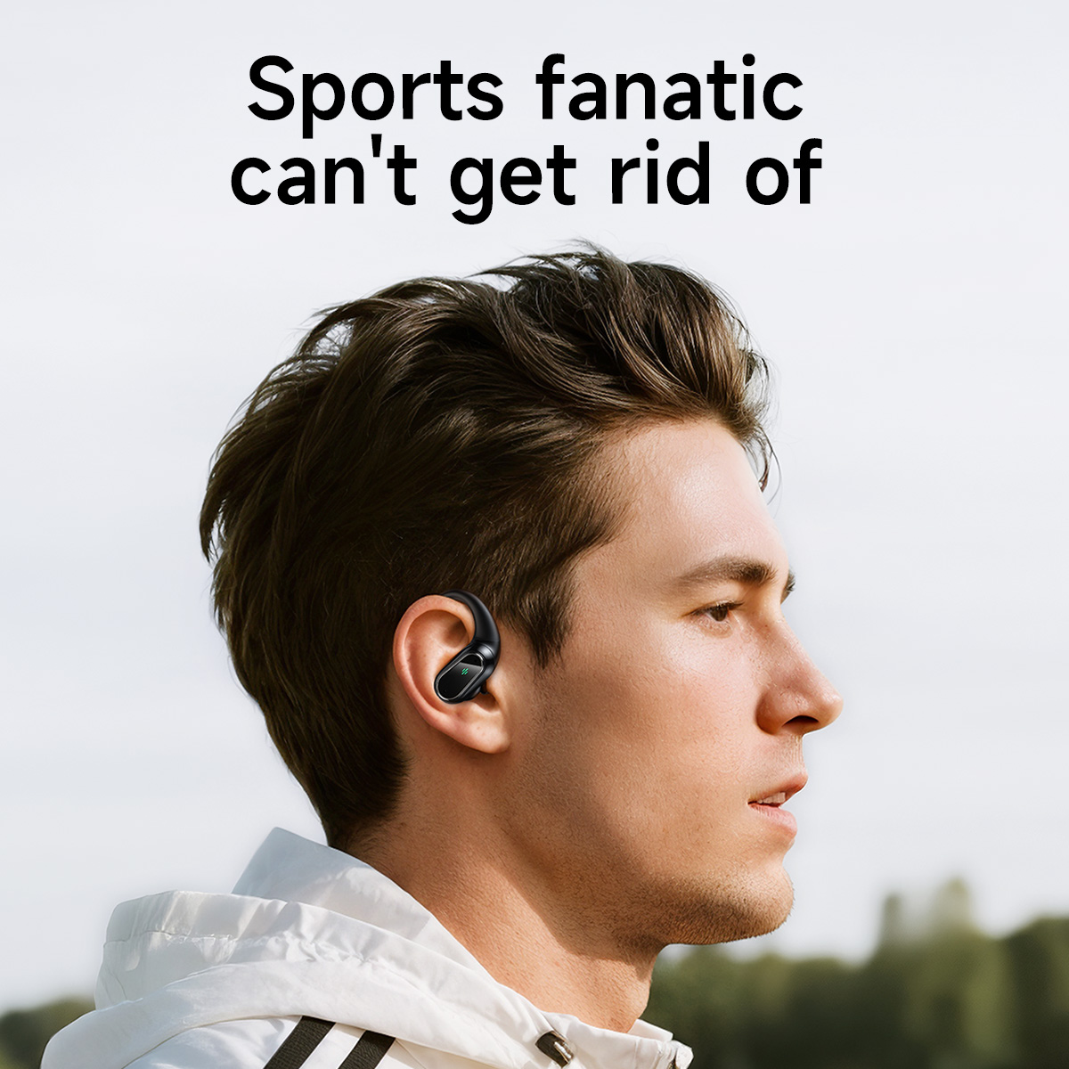 Auricolari wireless Bluetooth 5.4 con gancio per