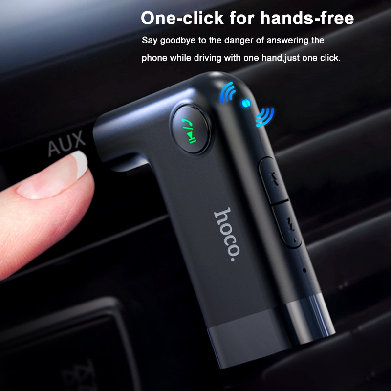 Ricevitore Bluetooth HOCO con jack AUX da 3,5 mm e