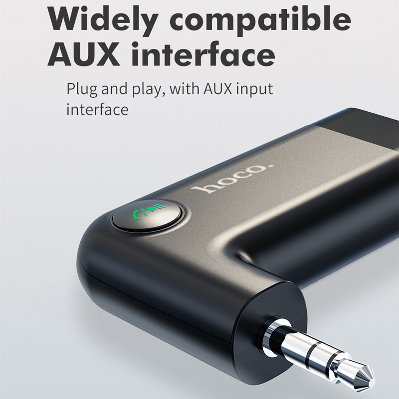Ricevitore Bluetooth HOCO con jack AUX da 3,5 mm e