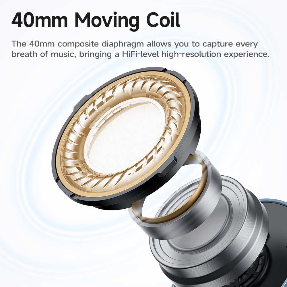 Cuffie wireless HiFi HOCO W35 Max con bobina da 42 mm