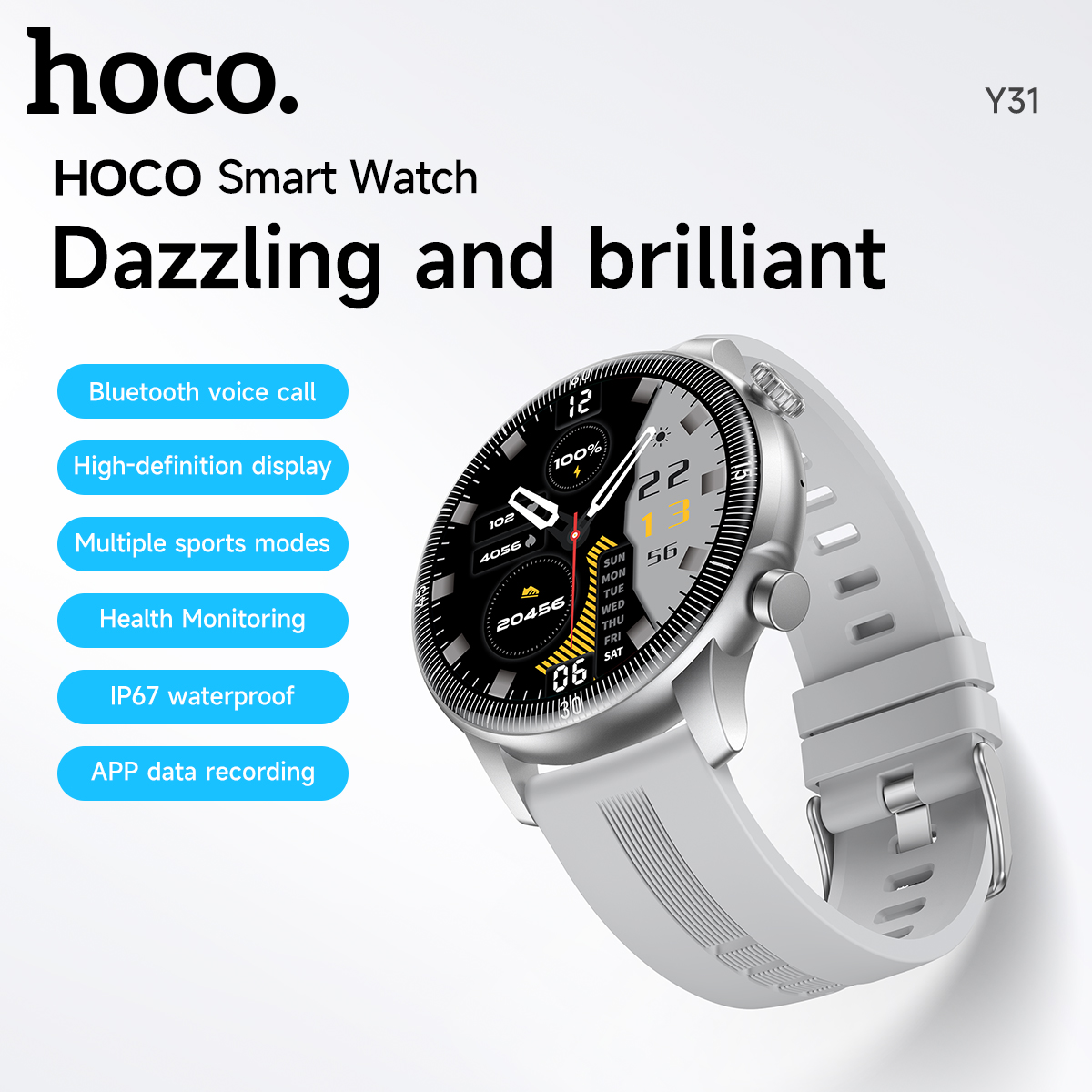 Smartwatch HOCO con schermo touch TFT da 1,46 pollici