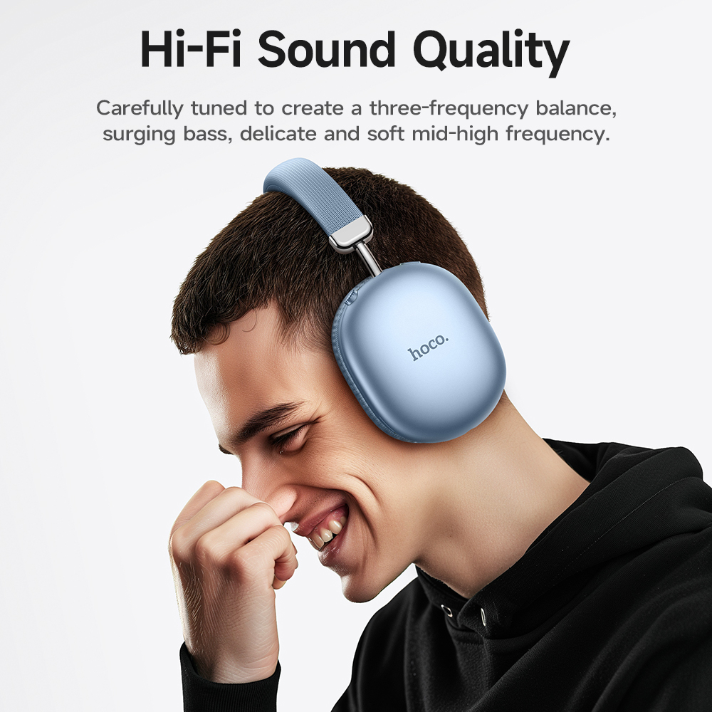 Cuffie wireless HiFi HOCO W35 Max con bobina da 42 mm