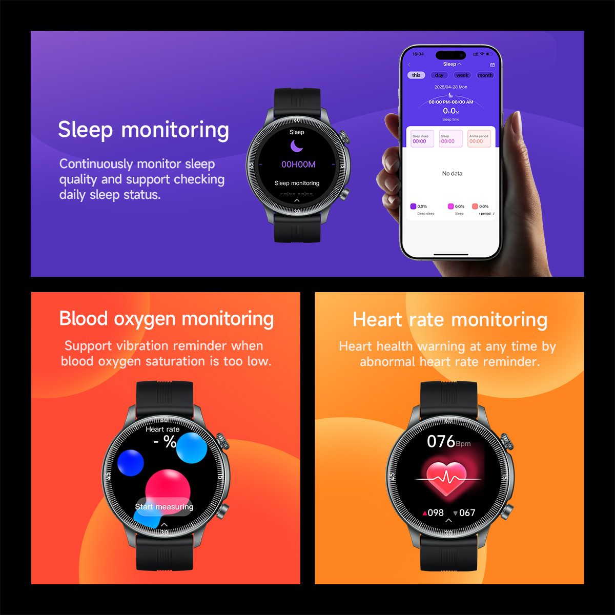 Smartwatch HOCO con schermo touch TFT da 1,46 pollici