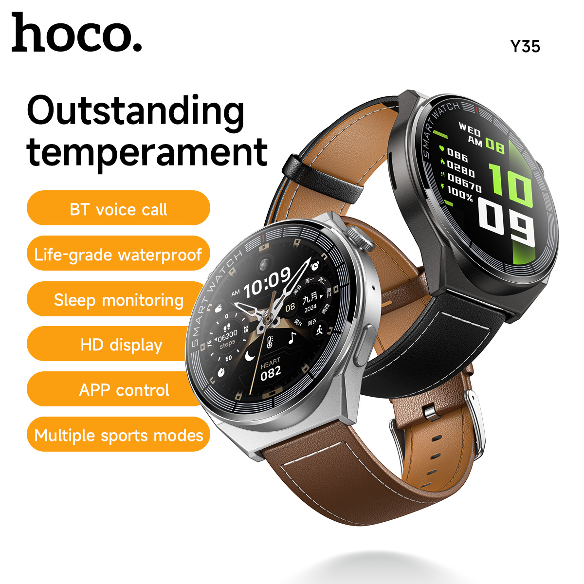 HOCO Schermo touch TFT da 1,46 pollici Bluetooth 5.3