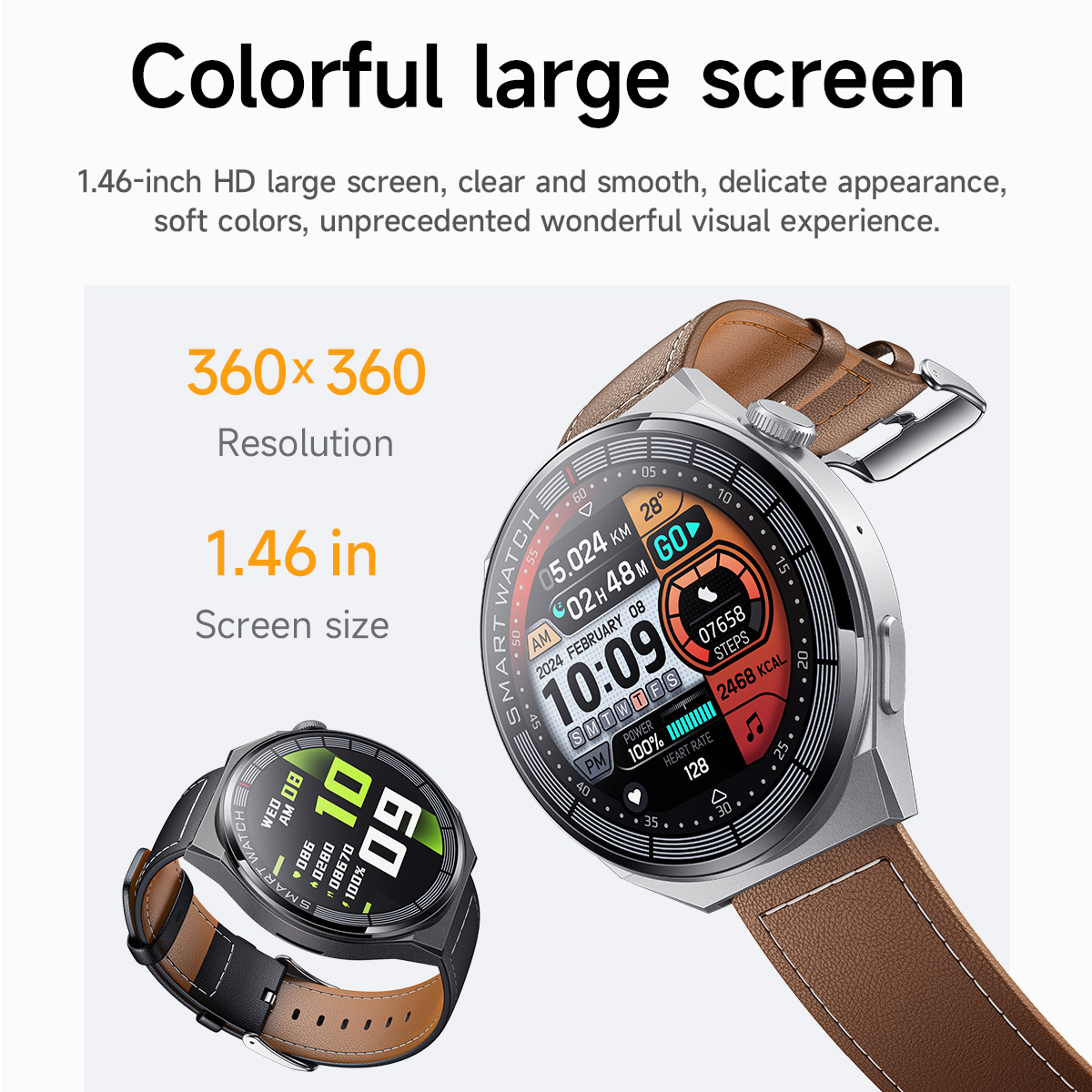 HOCO Schermo touch TFT da 1,46 pollici Bluetooth 5.3