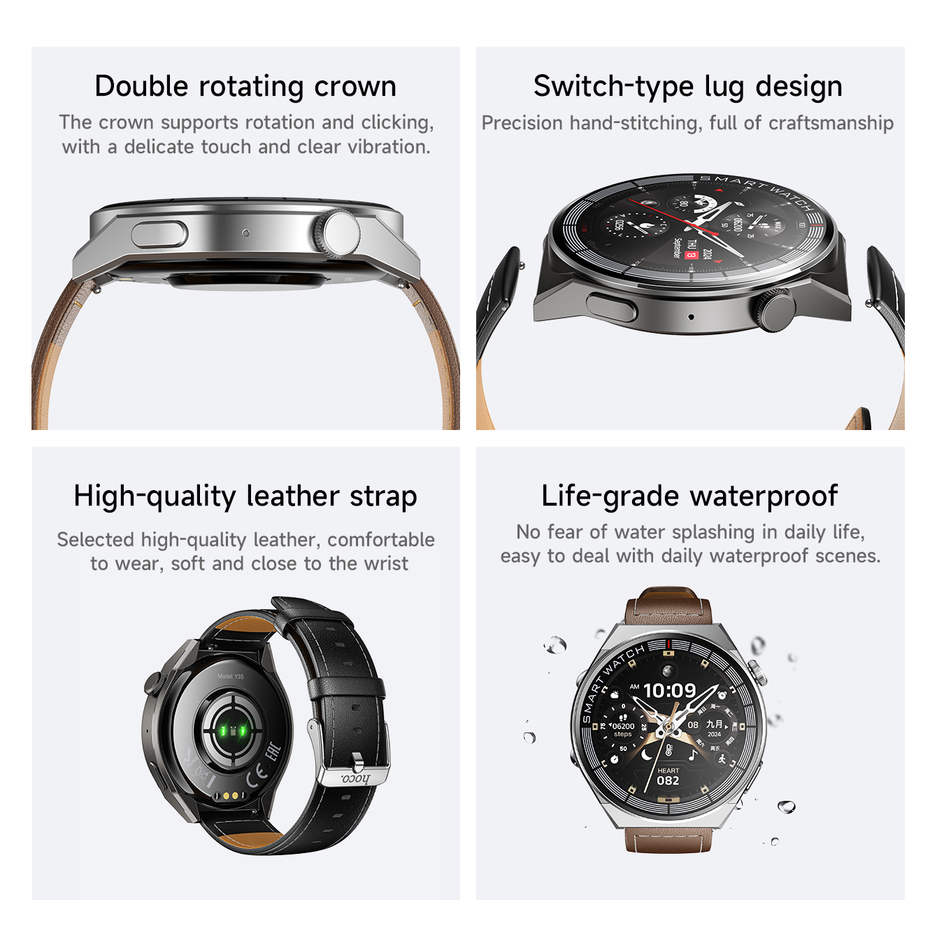 HOCO Schermo touch TFT da 1,46 pollici Bluetooth 5.3