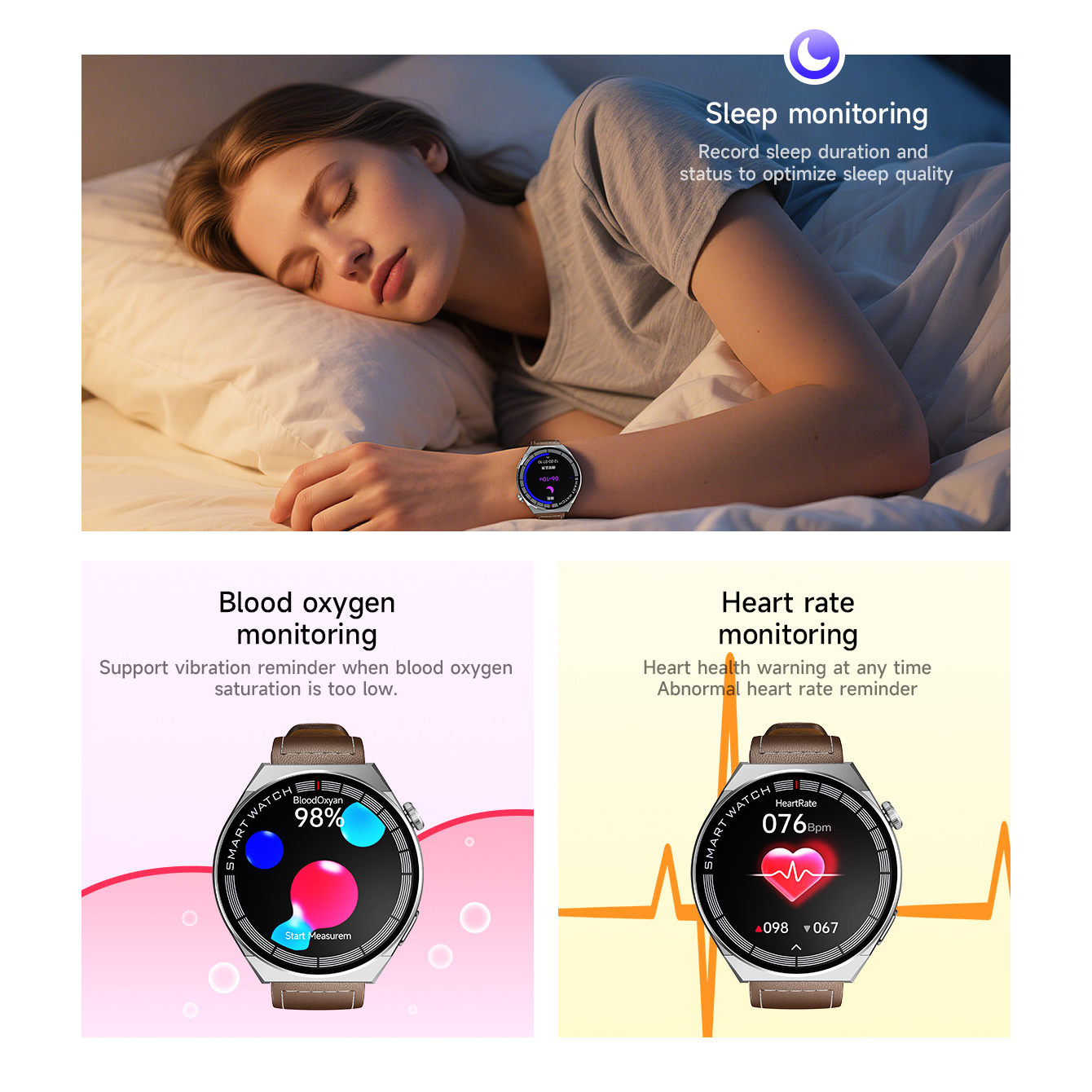 HOCO Schermo touch TFT da 1,46 pollici Bluetooth 5.3