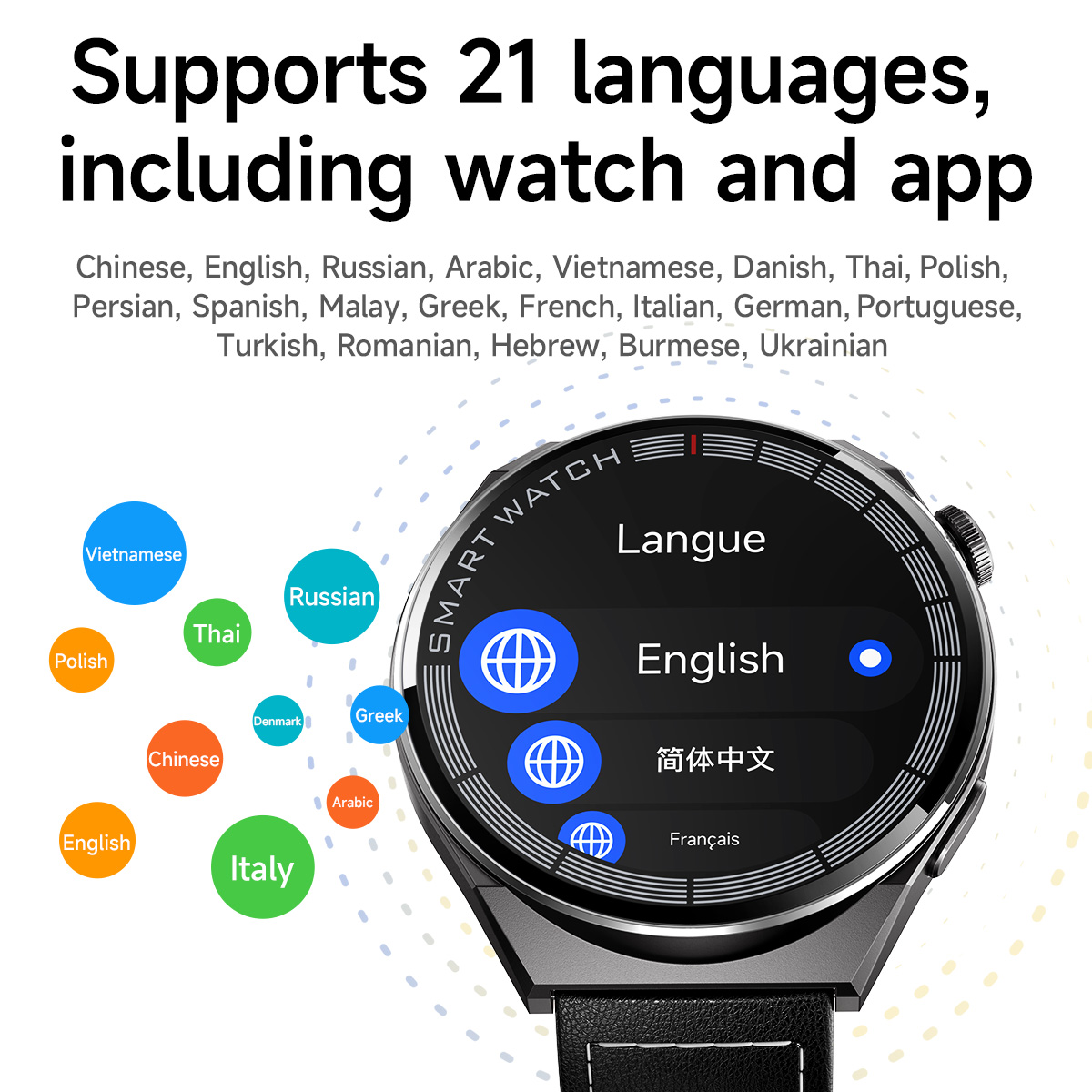 HOCO Schermo touch TFT da 1,46 pollici Bluetooth 5.3