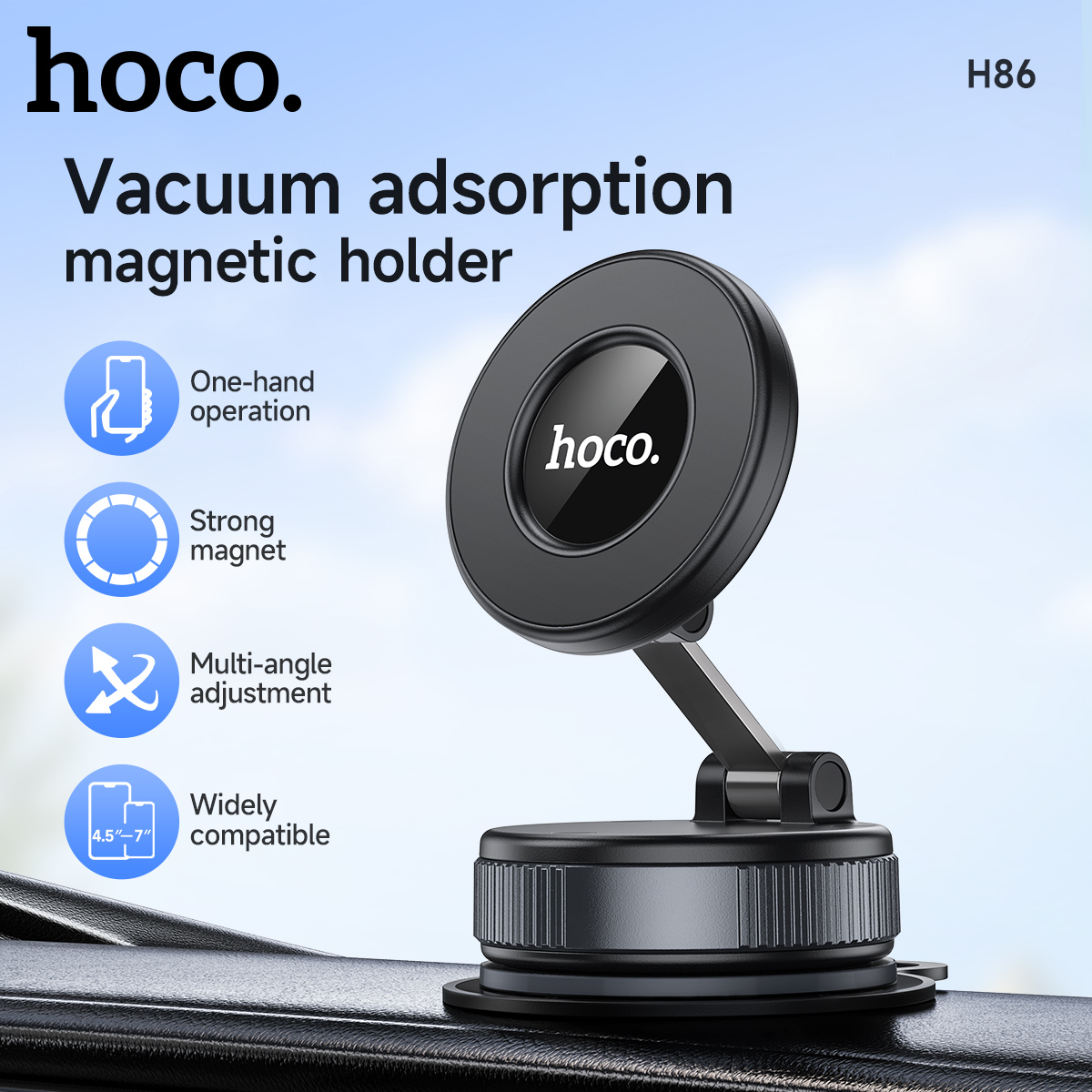 Supporto magnetico manuale per auto HOCO per iPhone 17