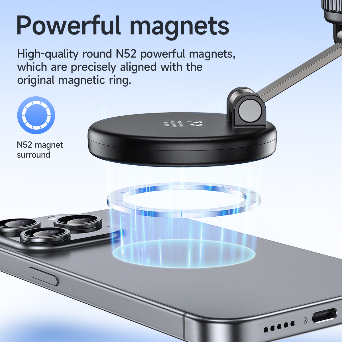 Supporto magnetico manuale per auto HOCO per iPhone 17