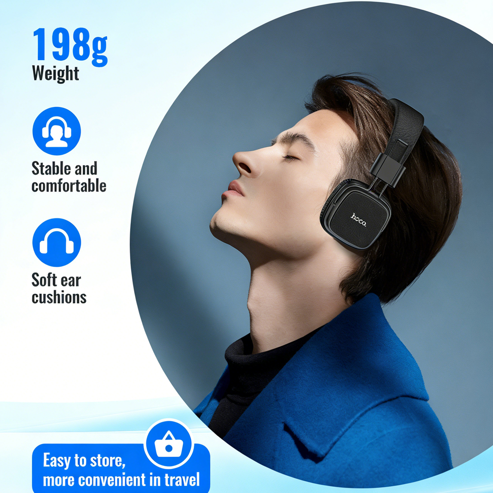 HOCO Retro PU Leather Wireless Bluetooth 5.4