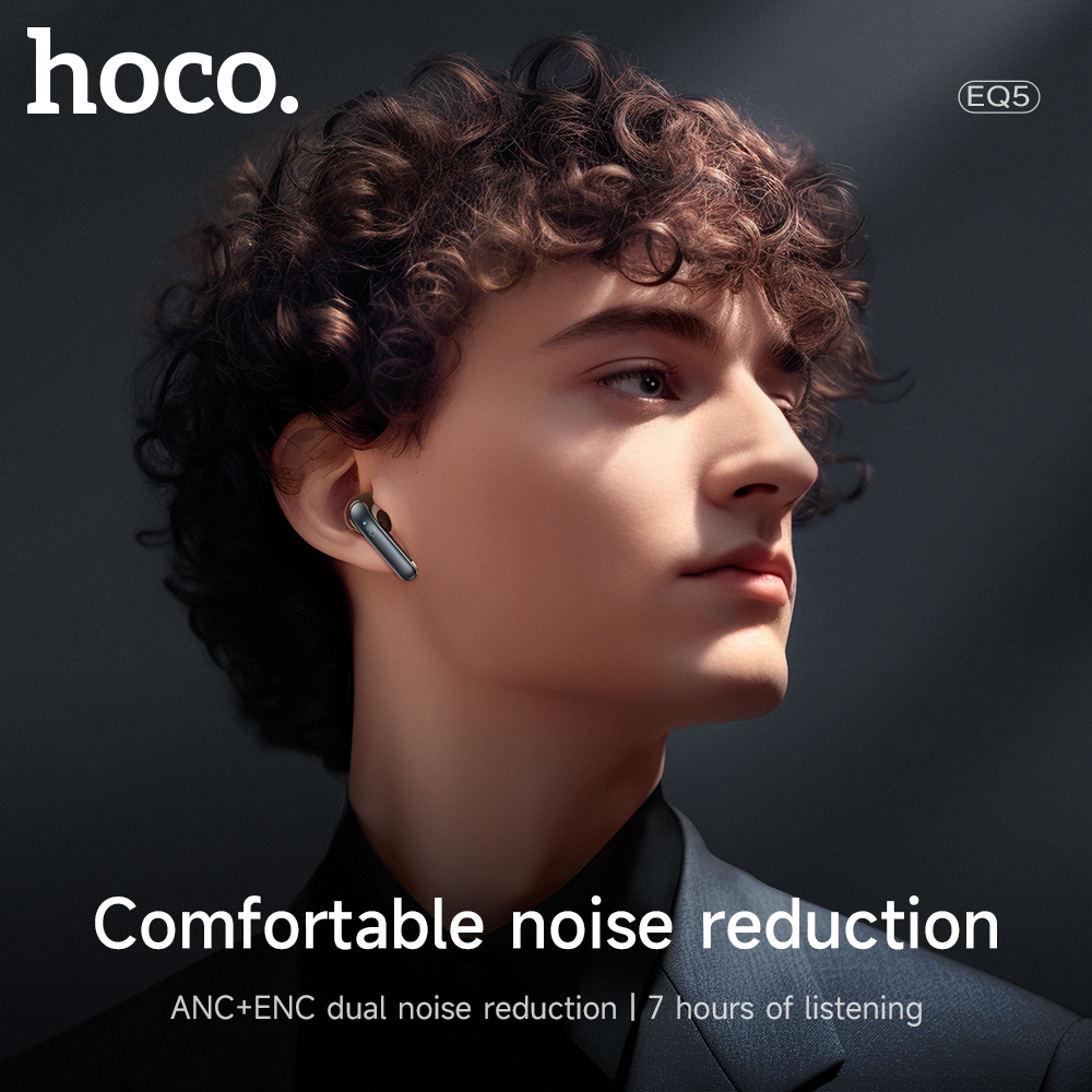 Auricolari wireless Bluetooth 5.3 HOCO EQ5 ANC+ENC