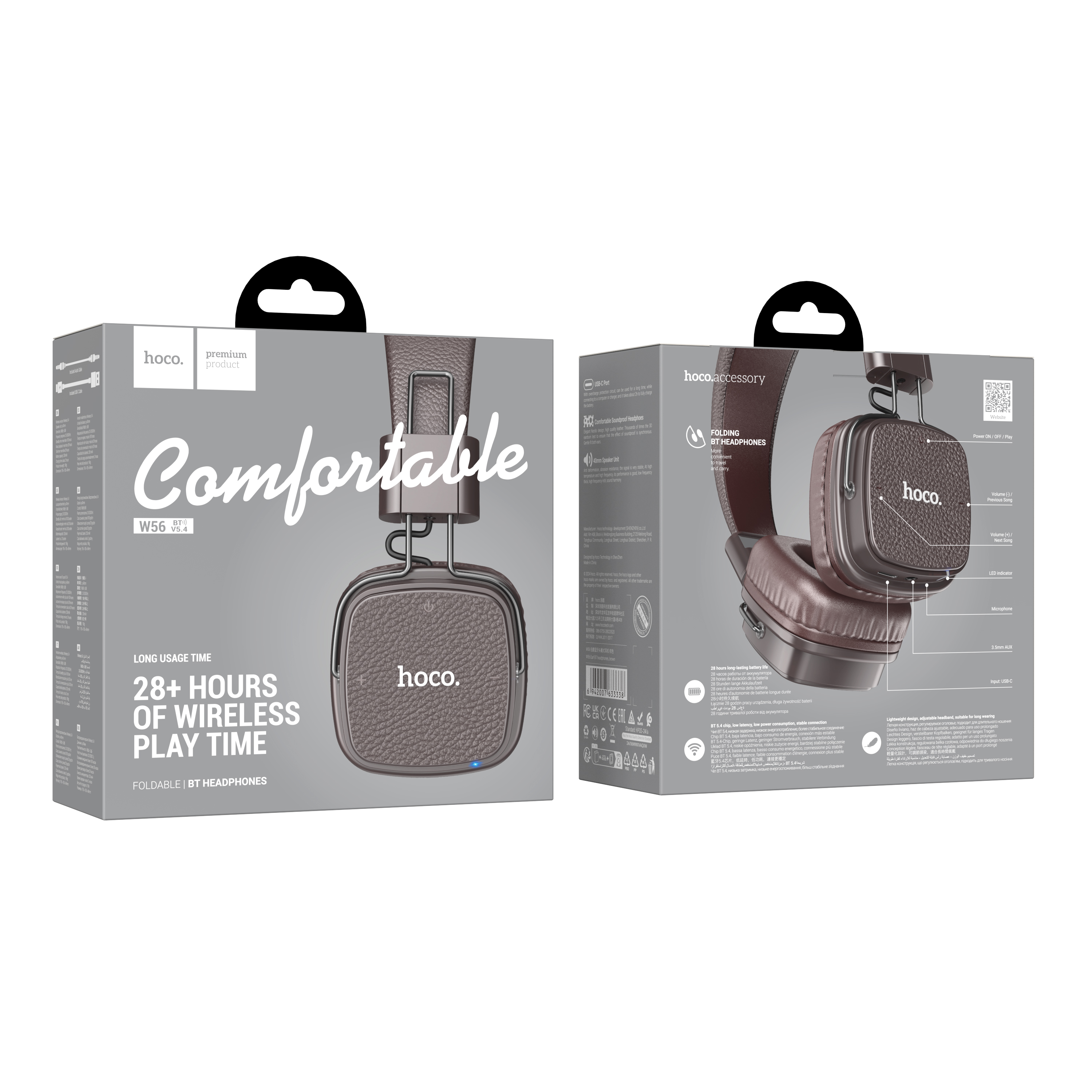 HOCO Retro PU Leather Wireless Bluetooth 5.4
