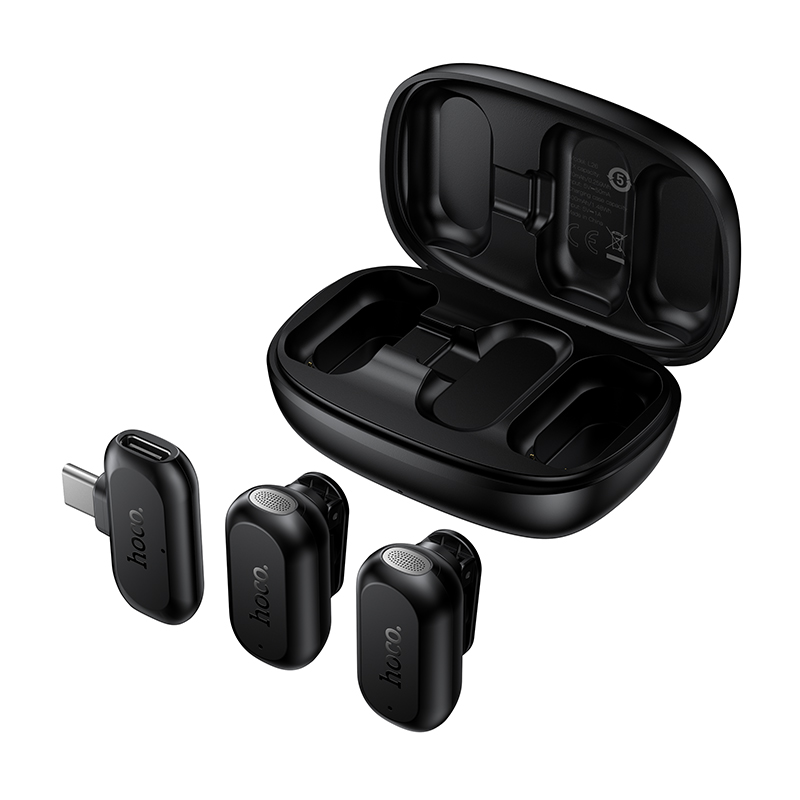 Microfono wireless HOCO Smart AI con riduzione del