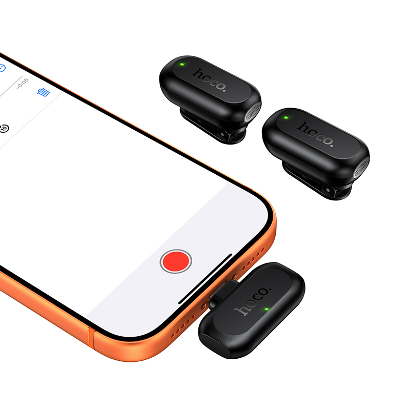 Microfono wireless HOCO Smart AI con riduzione del