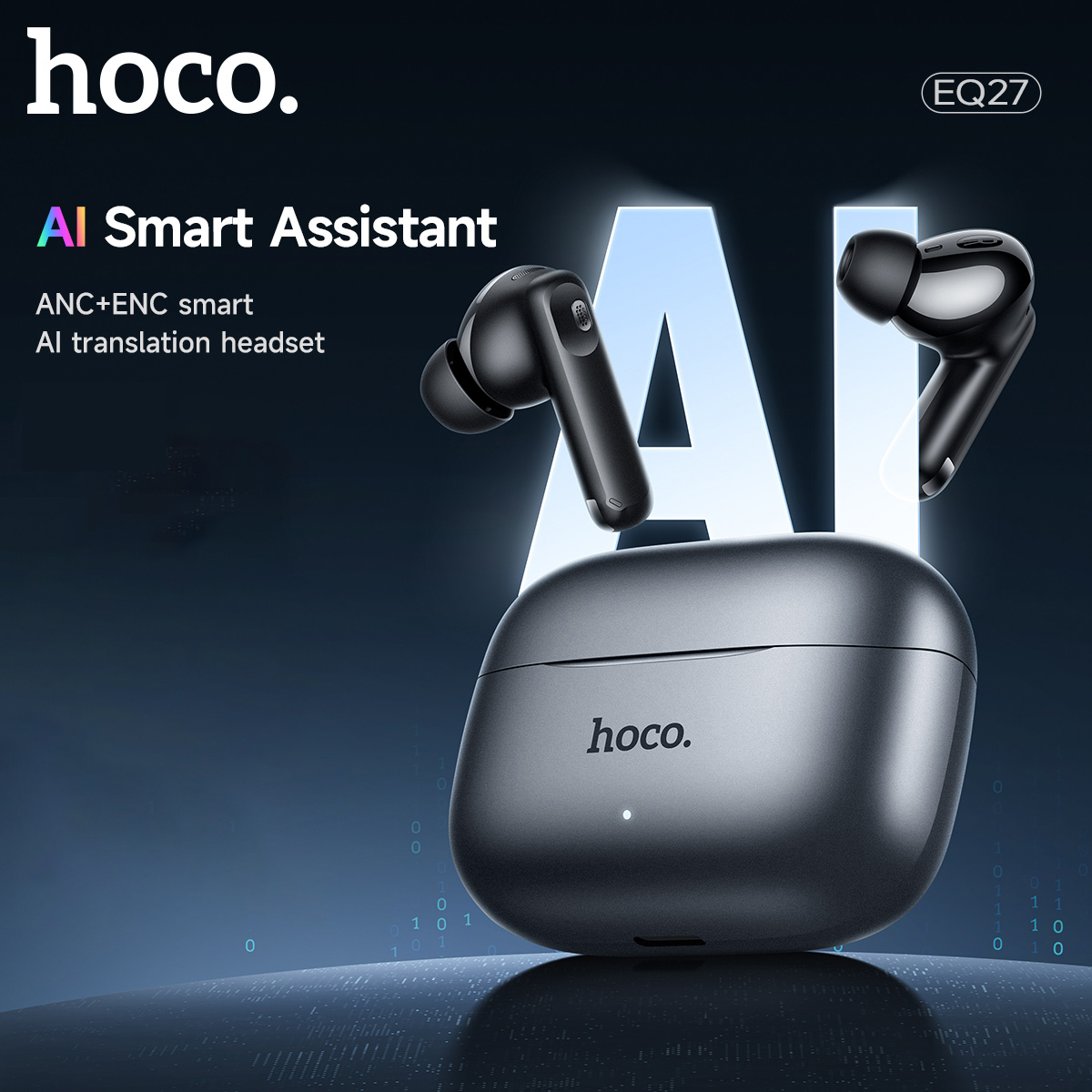 HOCO Smart AI Translation Wireless ANC ENC Noise