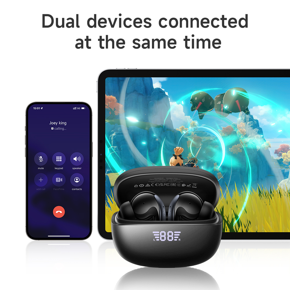 HOCO Wireless ANC+ENC Auricolari con riduzione del