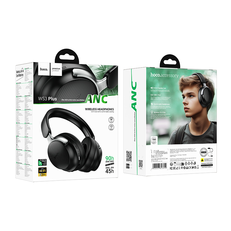 HOCO ANC Cancellazione del rumore Wireless Bluetooth