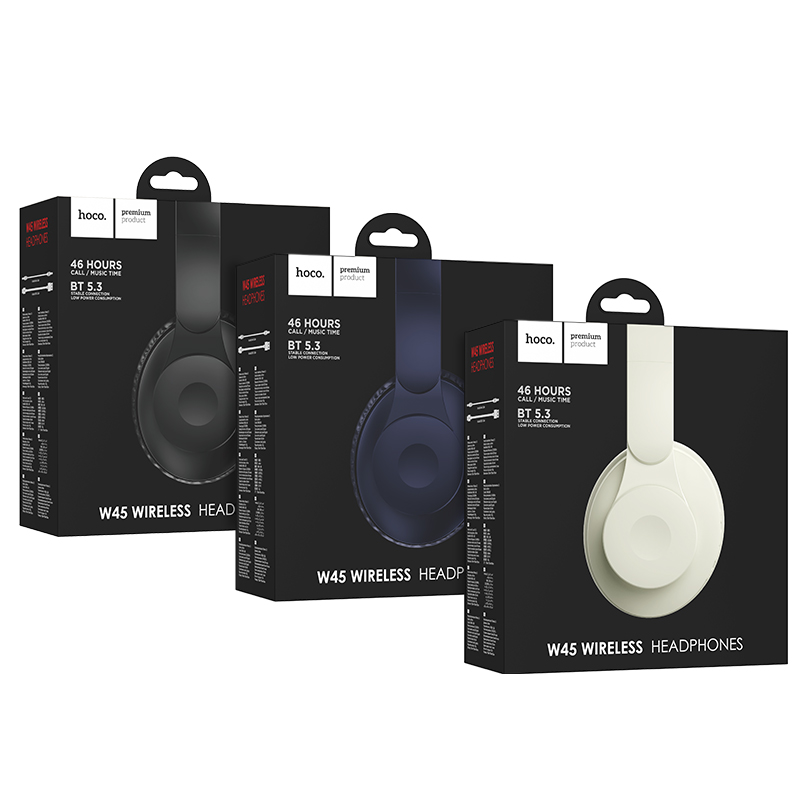 Cuffie wireless HOCO W45 a basso consumo energetico