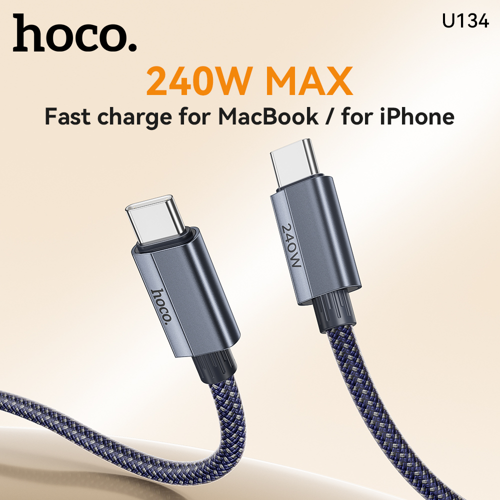 Cavo USB C a C HOCO da 240 W con ricarica rapida PD3.1