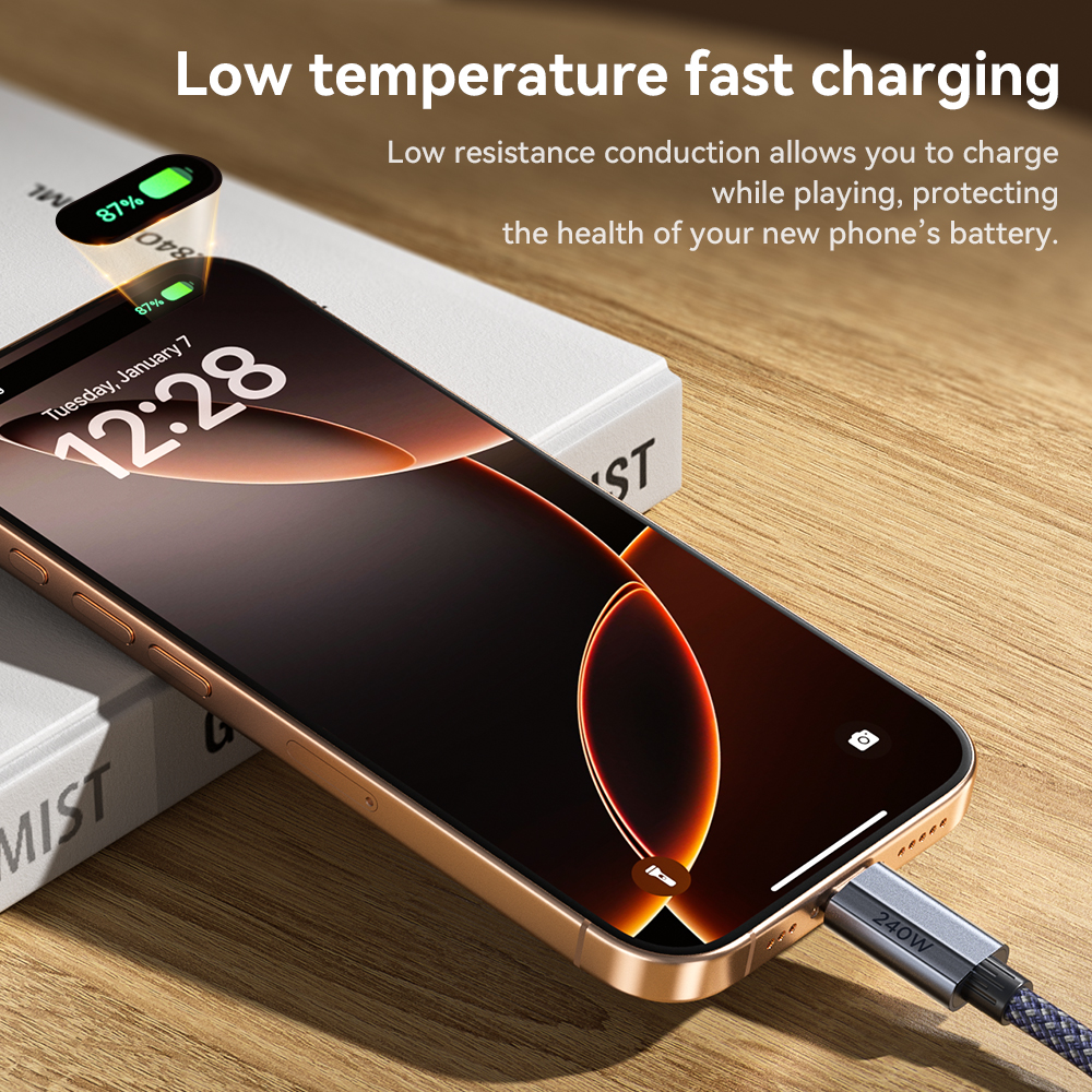 Cavo USB C a C HOCO da 240 W con ricarica rapida PD3.1