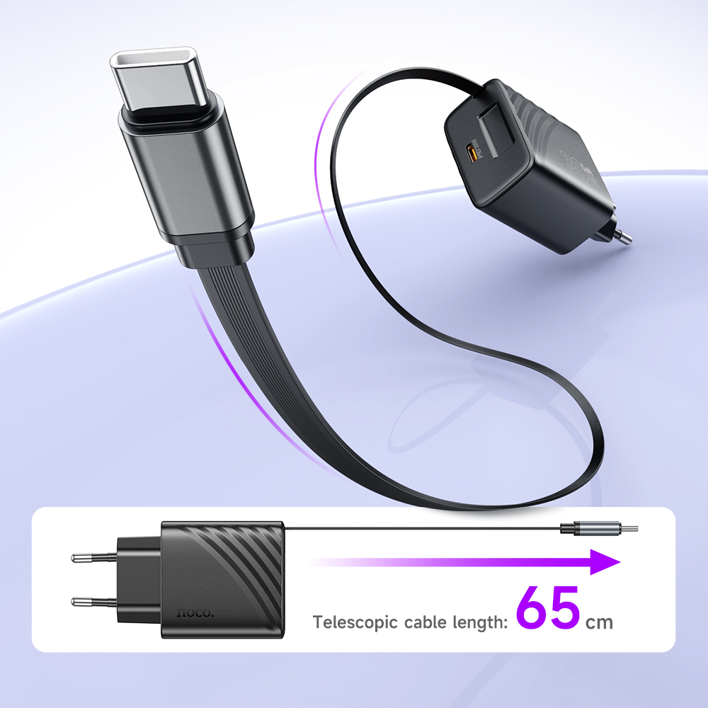 Caricabatterie rapido HOCO USB C GaN30W per iPhone