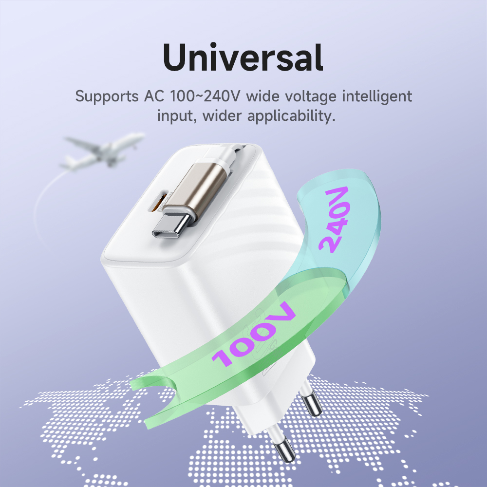 Caricabatterie rapido HOCO USB C GaN30W per iPhone