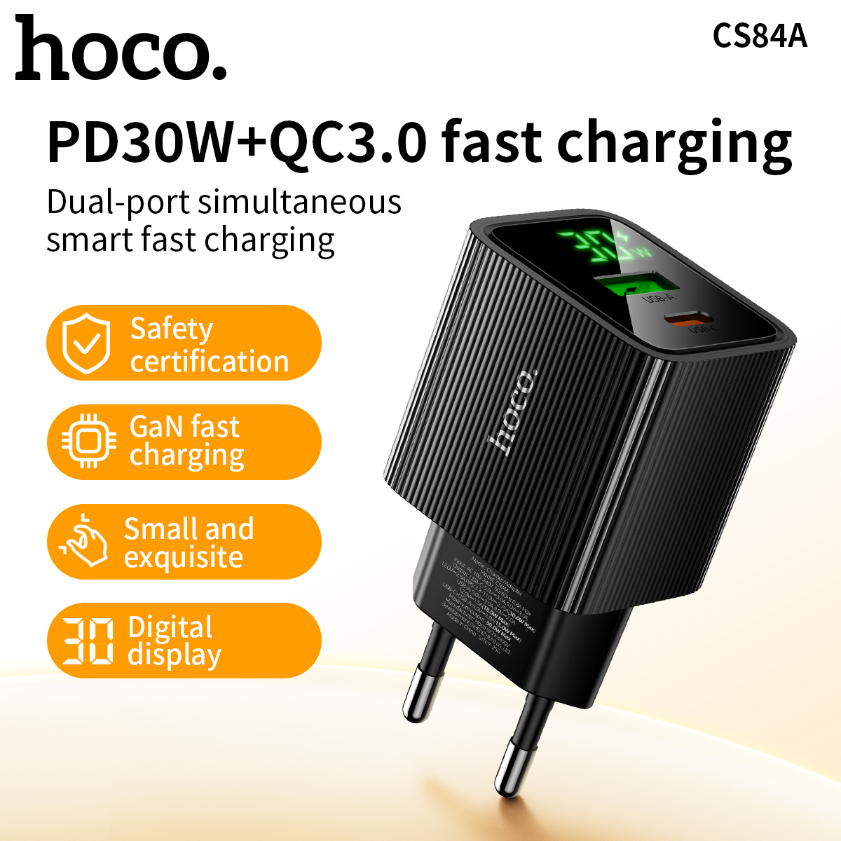 HOCO PD30W Ricarica rapida USB C per telefono