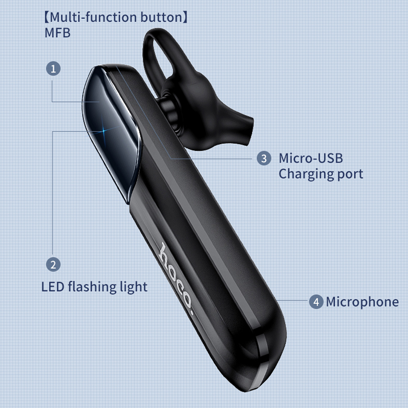 Cuffie Bluetooth wireless Hoco V5.0 Business per auto