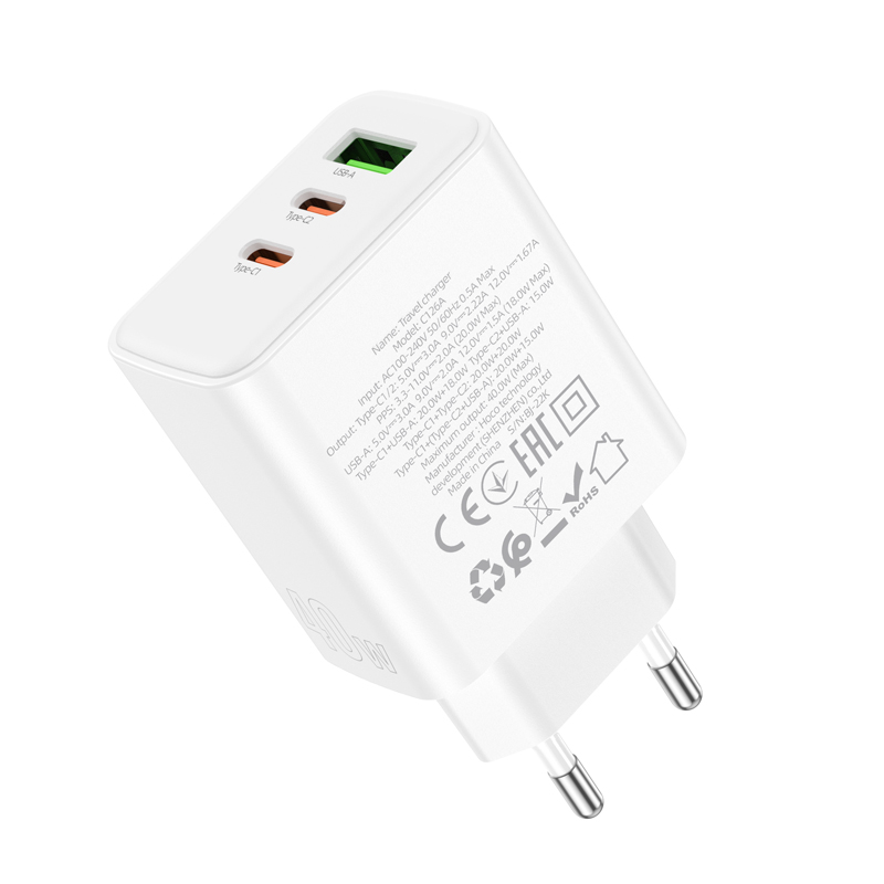 HOCO C126A PD40W Doppia porta USB C per ricarica rapida