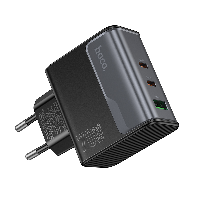 Caricabatterie per telefono HOCO GaN 70W con spina