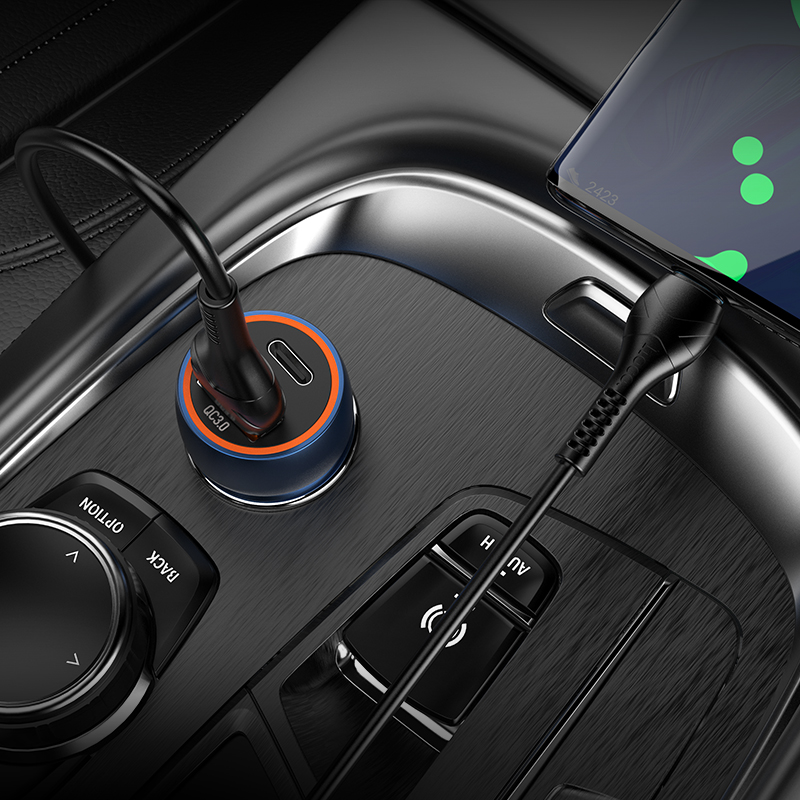 Caricabatterie da auto Hoco PD20W QC3.0 USB Type C a