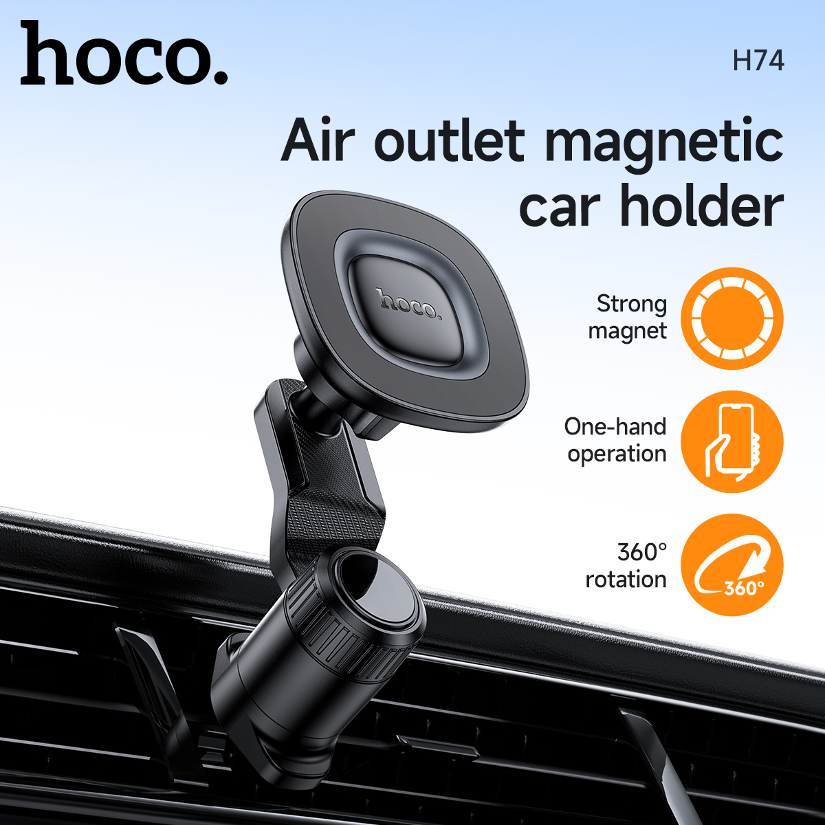 Presa d'aria magnetica universale HOCO per auto