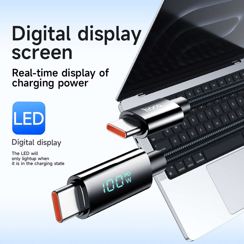 HOCO PD100W 5A Display LED Ricarica rapida USB C