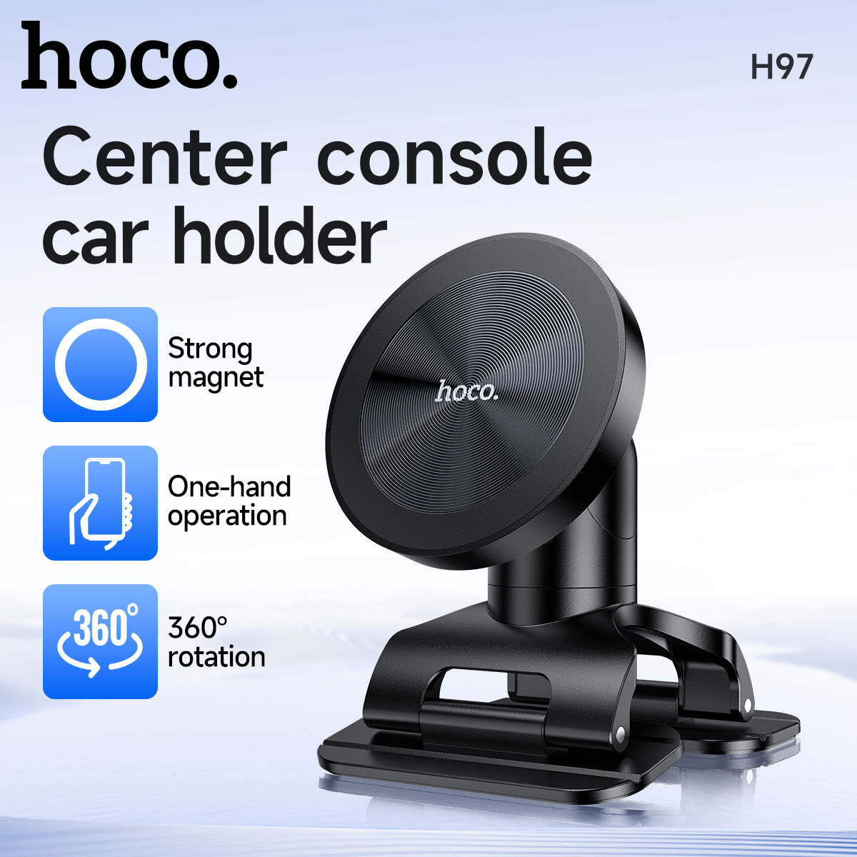 Supporto magnetico per telefono HOCO per auto, centro